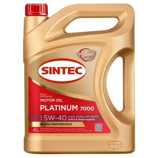 Sintec Platinum 7000 5W-40 A3/B4 4L